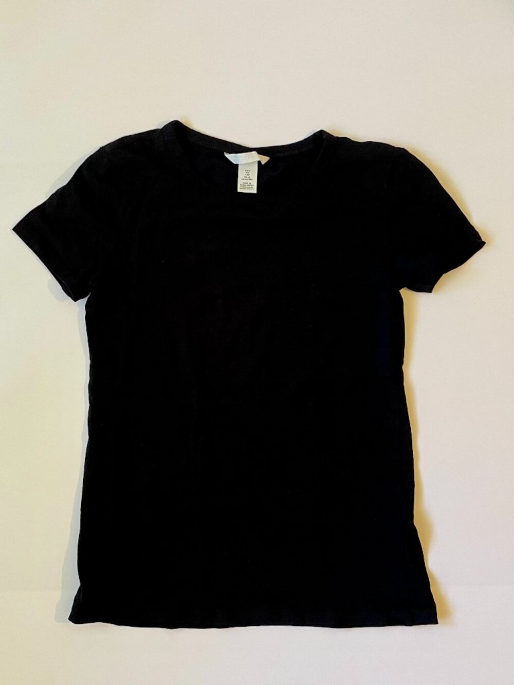 H&M Plain black t-shirt size SMALL
